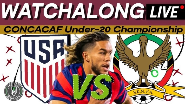 USA vs St. Kitts and Nevis Live Watchalong | CONCACAF U-20 Championship