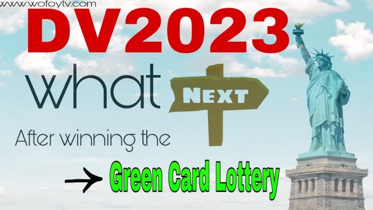 What NEXT after winning the American USA Green Card Lottery? #DV2023