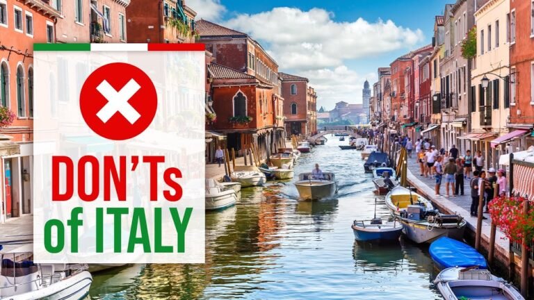 What NOT to do in ITALY – DON'Ts of Italy [Travel Guide]