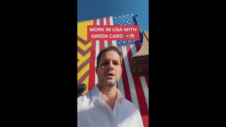 🇺🇸 Work in USA with Green Card #shorts