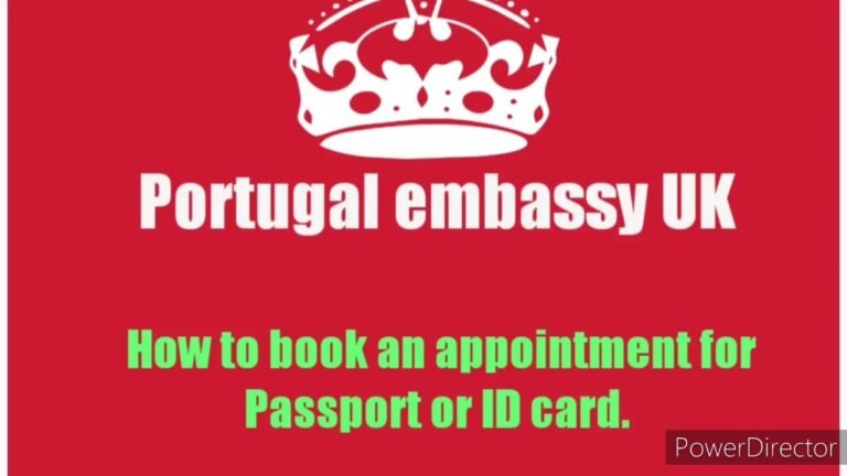 how to get an appointment for renew passport or ID card portugal embassy uk.