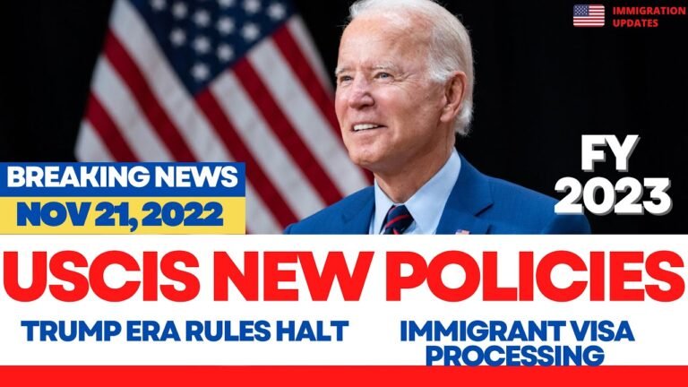 BREAKING NEWS: NEW US Immigration Rules | Biden Administration Reforms | FY2023, DropBox Updates