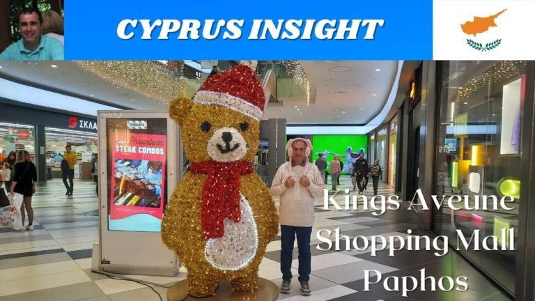 Christmas at Kings Avenue Shopping Mall Paphos Cyprus.