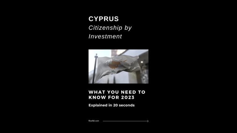 Cyprus Citizenship by Investment l Cypriot CBI Explained in 20 seconds