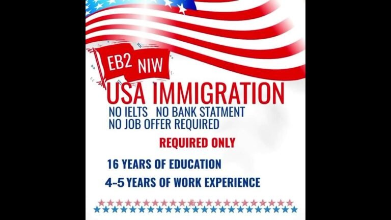 EB2-NIW – USA IMMIGRATION – USA GREEN CARD PROGRAM – CALL / WHATSAPP: 03330235805📲