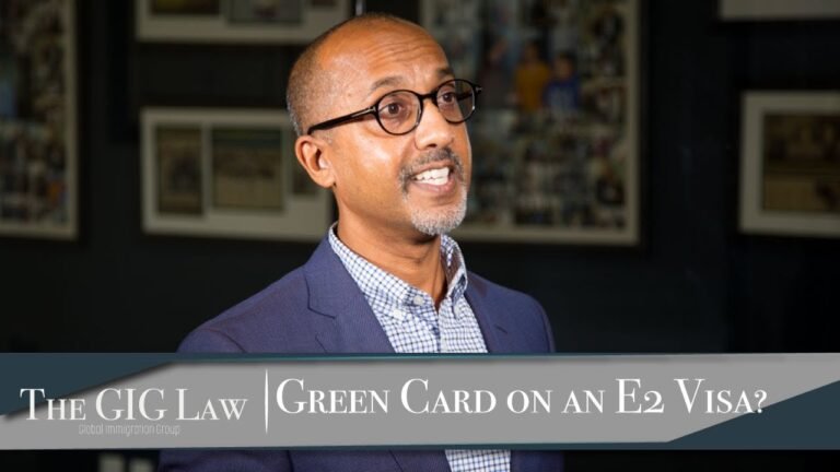 Green Card with E2 Visa?