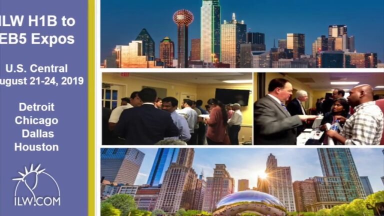 ILW EB5 Expos U.S. CENTRAL -Detroit, Chicago, Dallas, Houston, Aug21-24