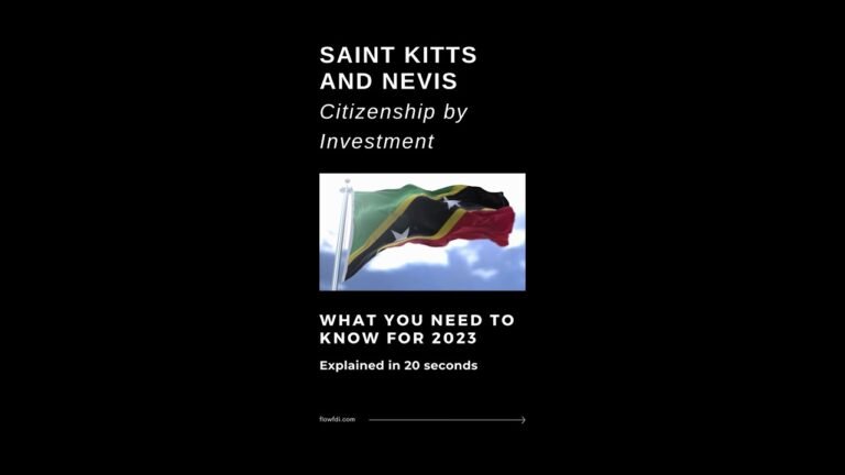 Saint Kitts and Nevis Citizenship by Investment 2023 l St Kitts CBI Explained in 20 Seconds