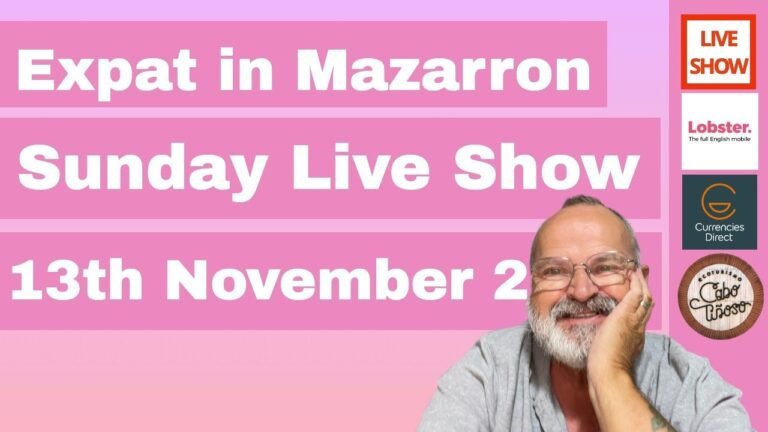 Sunday Live Show Living in Spain #expatinmazarron