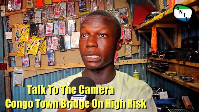 Talk To The Camera – Congo Town Bridge On High Risk – Sierra Leone