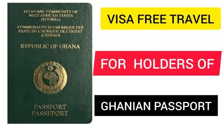 VISA FREE COUNTRIES FOR HOLDERS OF GHANIAN PASSPORT.