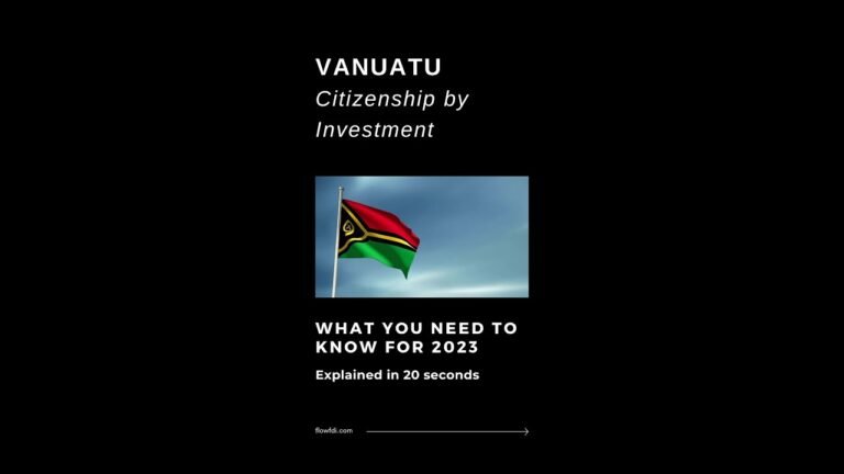 Vanuatu Citizenship by Investment l Vanuatu CBI Explained in 20 seconds