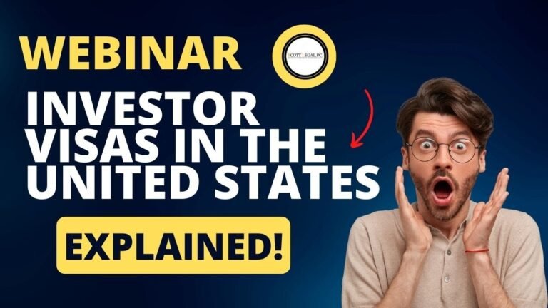 Webinar: Investor Visas in the United States Explained